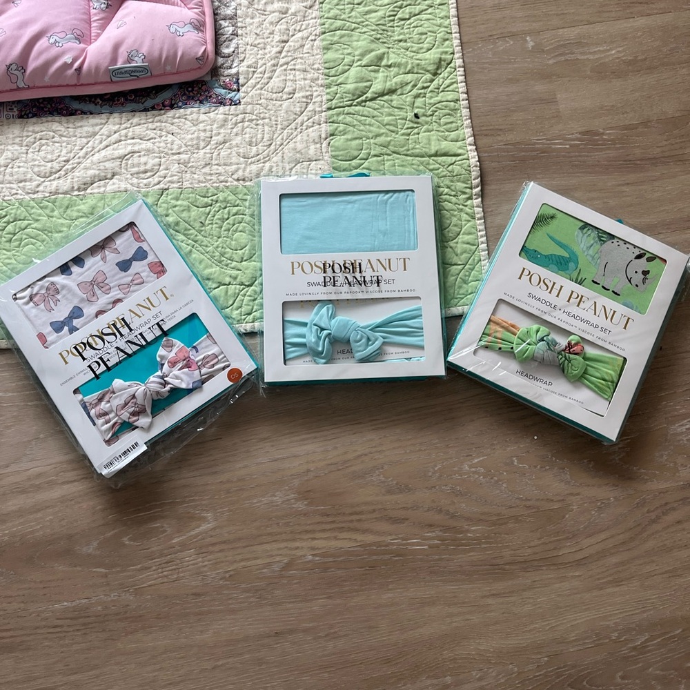 Posh Peanut Swaddle Set Bundle of 3